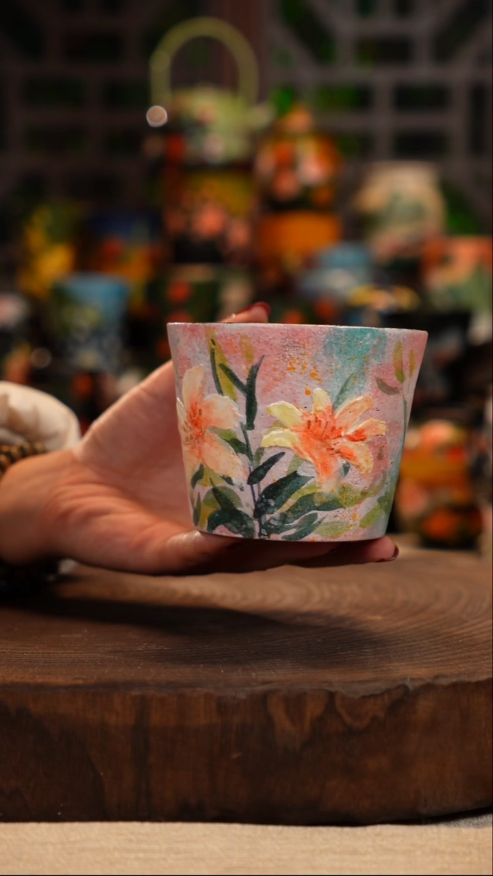 油画   手绘 釉下彩