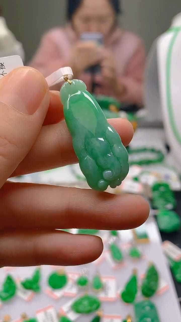 【闪购商品】翡翠颈饰18K金镶嵌新号开播，全场乱卖