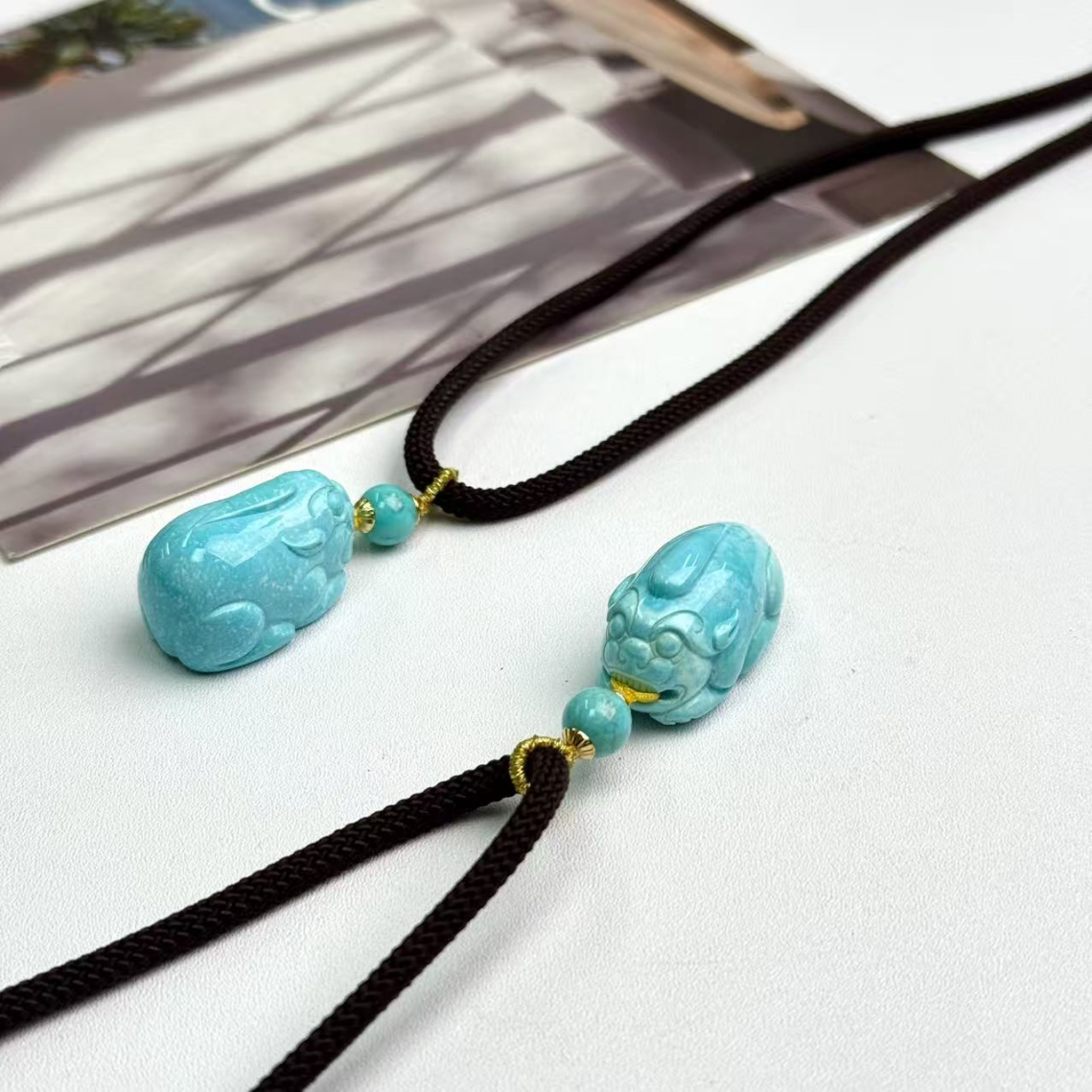 POTALA PALACE/布达拉宫绿松貔貅吊坠