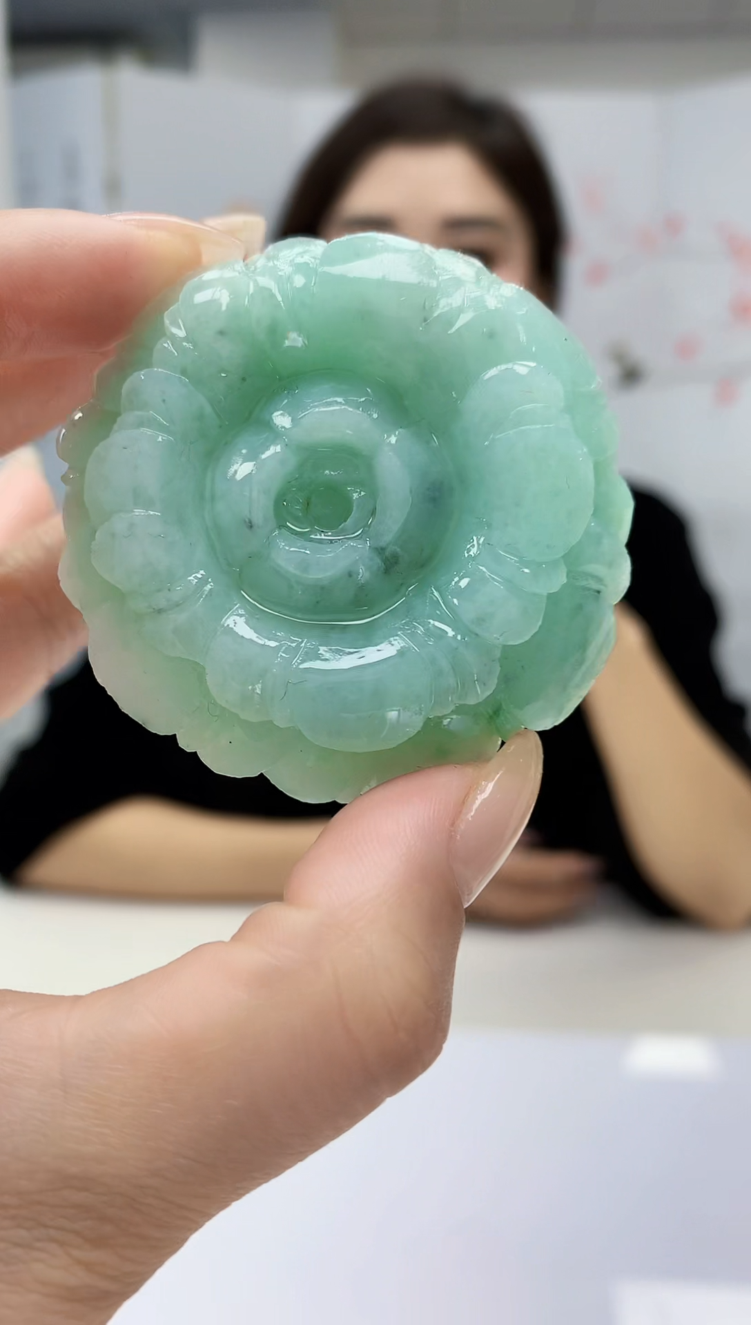 【闪购商品】定制翡翠未镶嵌4829lr-毛货挂件156