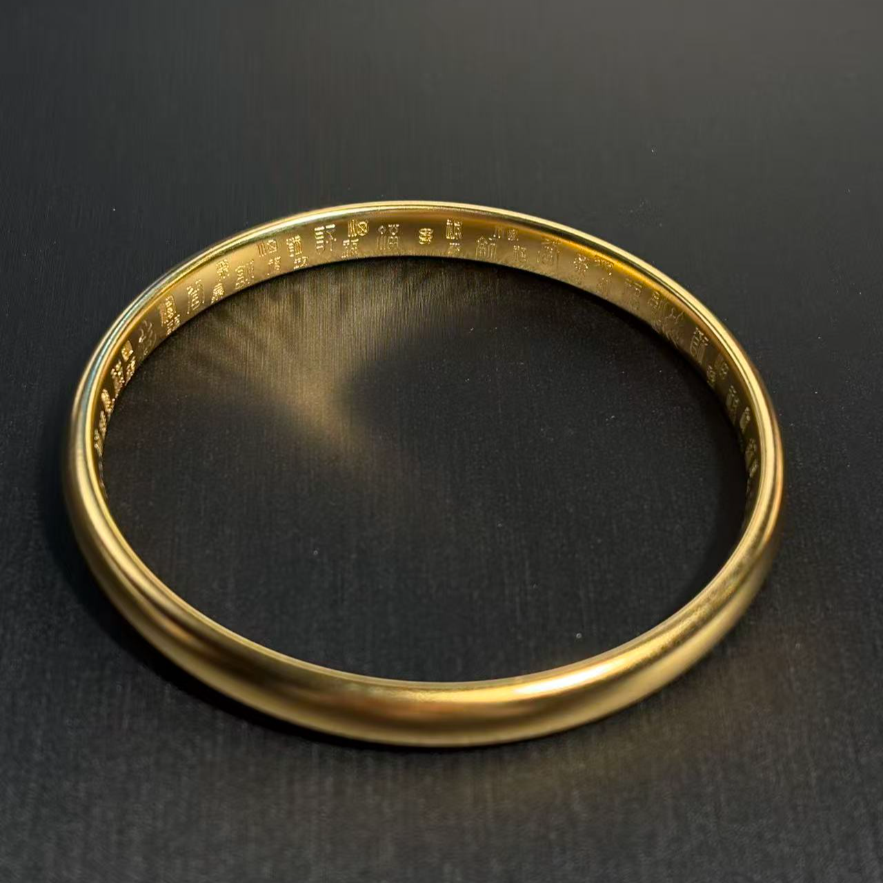  流金纪传统素圈手镯S028