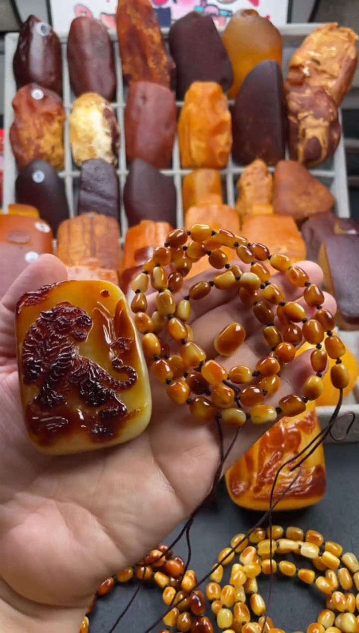 琥珀吊坠(不含链)未镶嵌天然琥珀蜜蜡吊坠