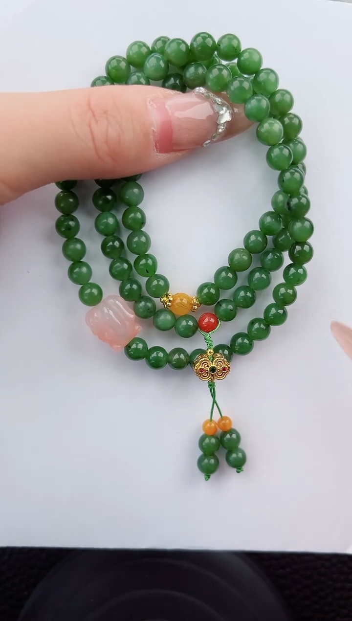 【闪购商品】和田玉手串未镶嵌111微色差T1