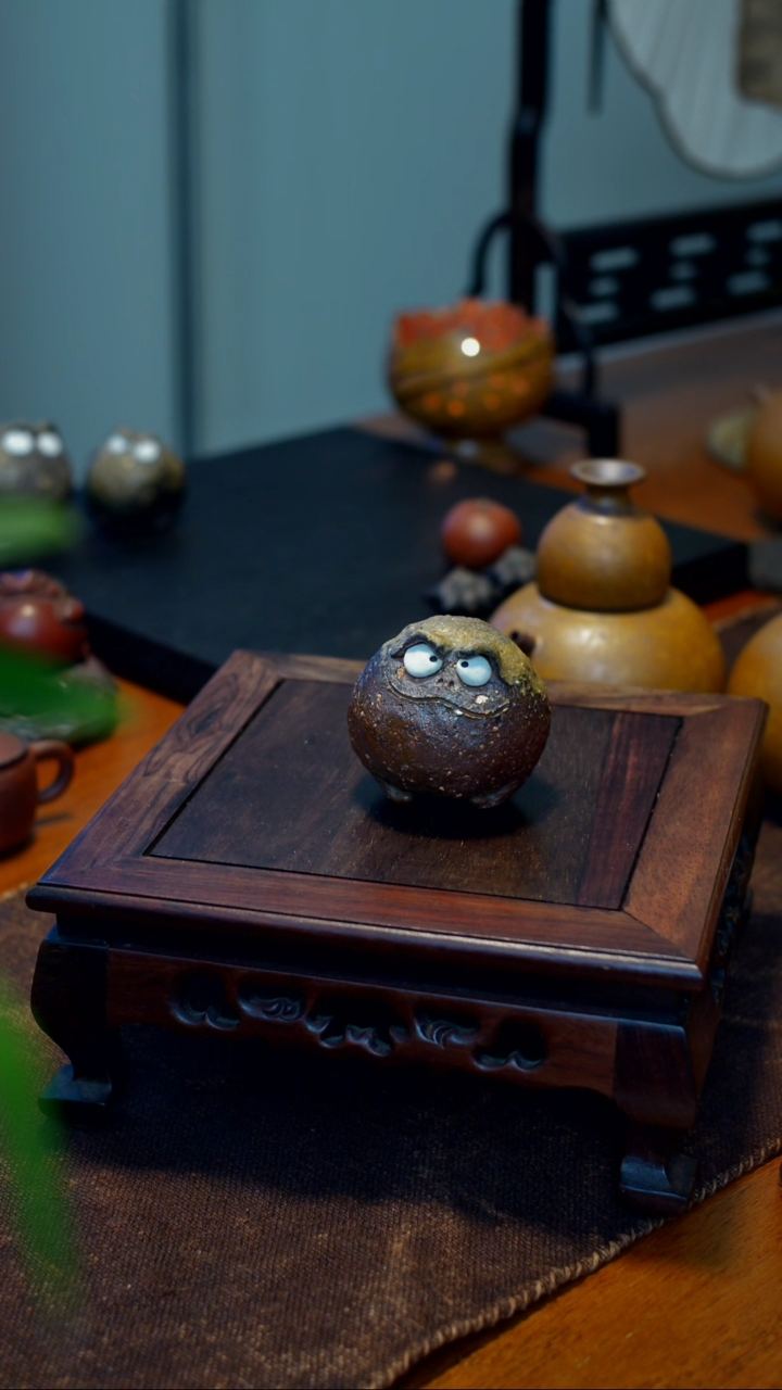 【闪购商品】柴烧手捏金蟾茶宠