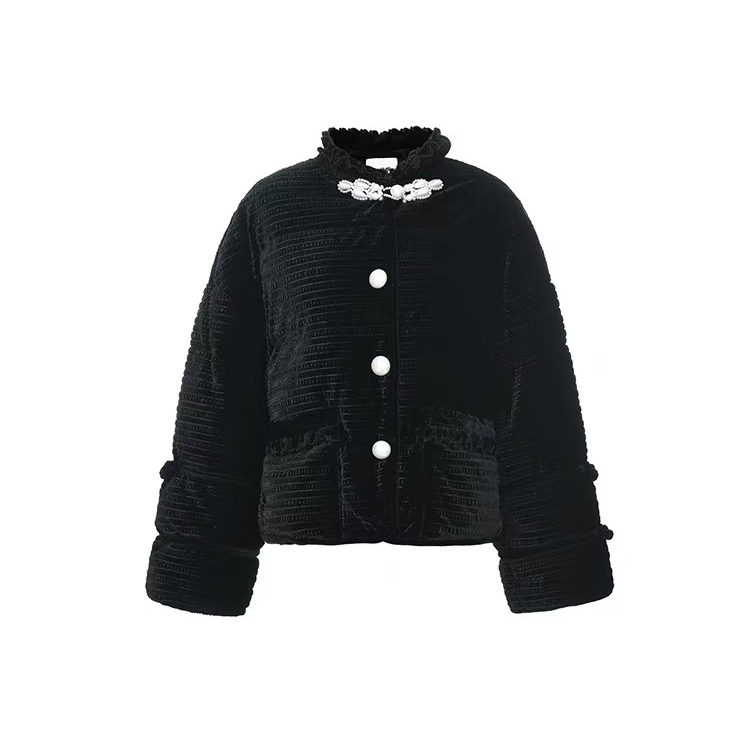 2024年冬季新新中式精致立领绣羽绒服LF24D02DC288