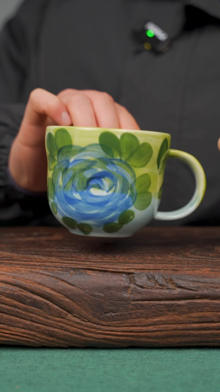 【闪购商品】瓷片82景德镇杯釉下手工手绘瓷器