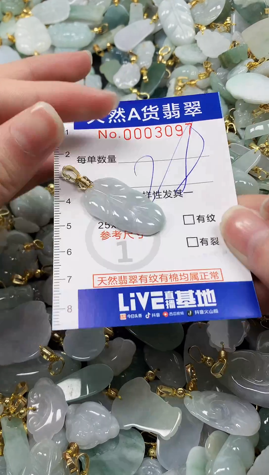 颈饰未镶嵌翡翠 纯天然a货翡翠