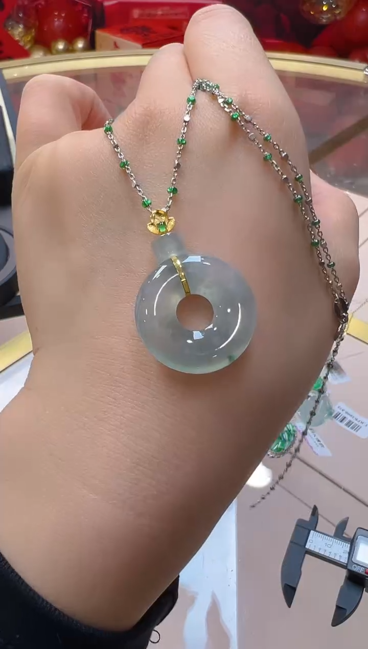 【闪购商品】翡翠吊坠(不含链)18K金镶嵌多样性团购发一件