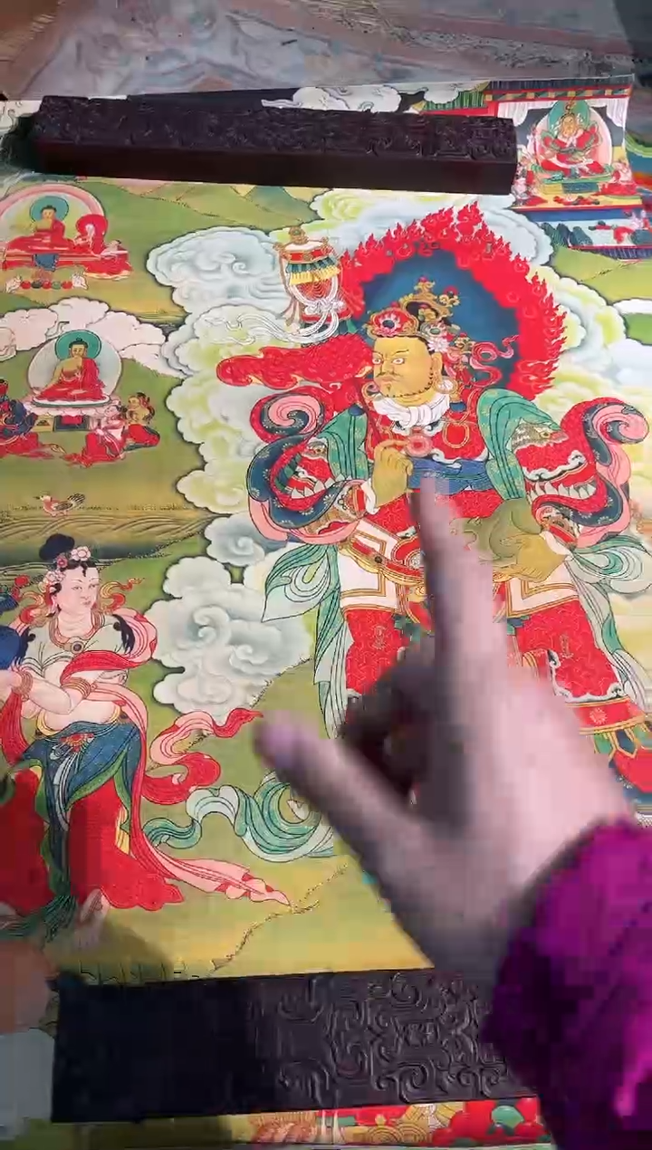 卷轴画曦曦的唐卡tk160