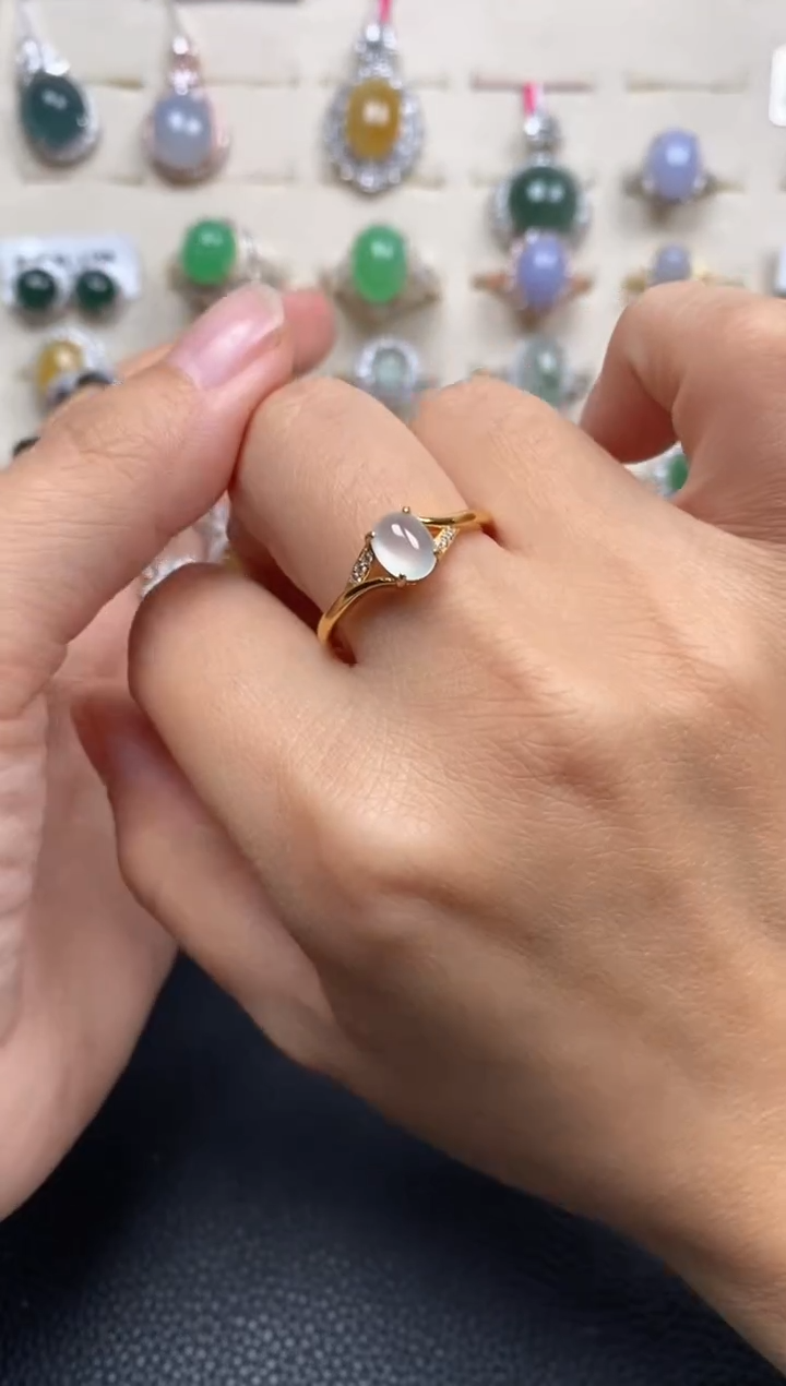 【闪购商品】翡翠戒指银S925镶嵌11111