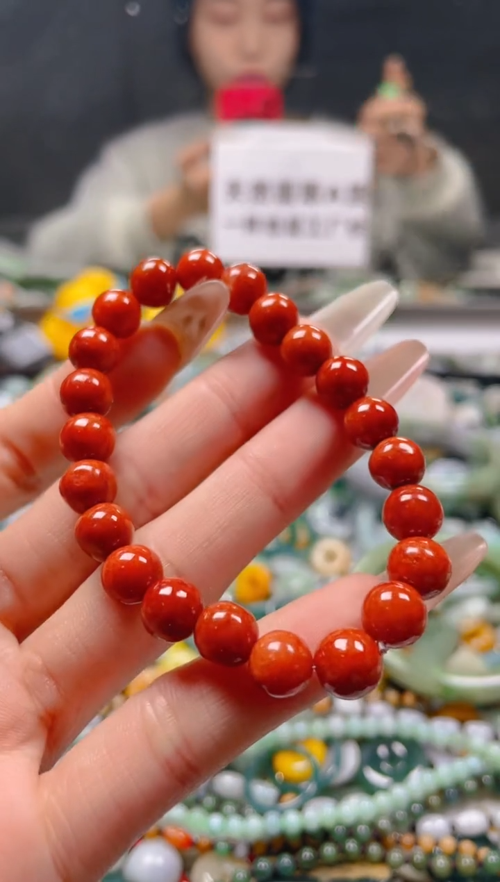 【闪购商品】翡翠颈饰未镶嵌8-9MM/Q/翡翠A货一图一物