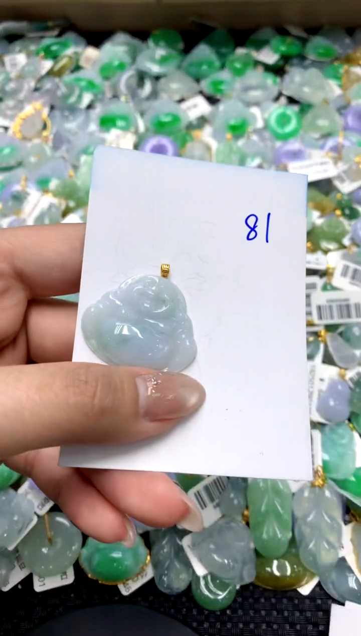 【闪购商品】翡翠颈饰18K金镶嵌1111111111111111