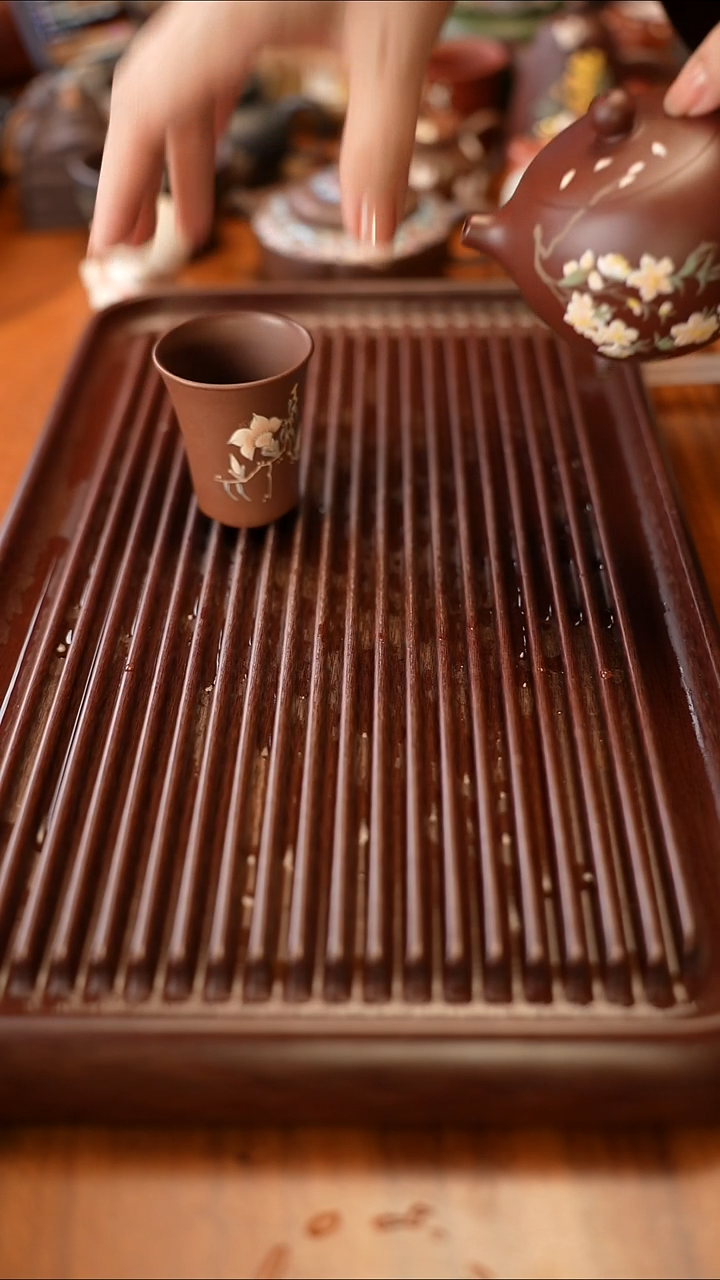 茶壶紫砂紫泥玉兰杯