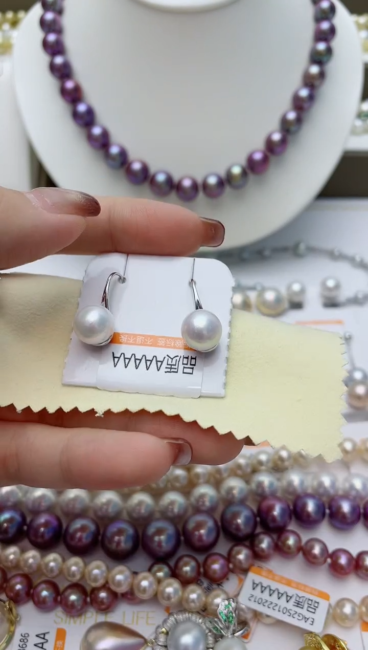 【闪购商品】淡水珍珠耳饰银S925镶嵌W36