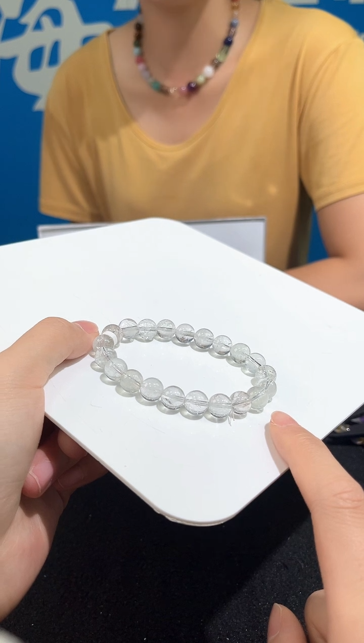 未镶嵌手链水晶48号绿阿赛单圈9+mm