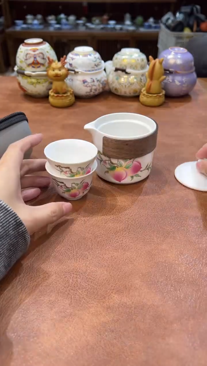 真的很便宜会开片的旅行茶具