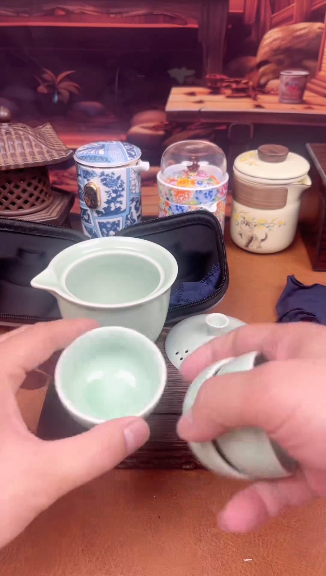 【闪购商品】陶瓷茶具摆件茶叶罐