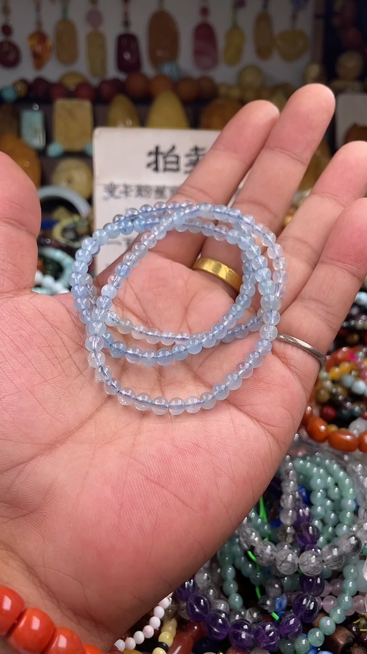 未镶嵌手链海蓝宝石旺***鸟（一物一件）166073
