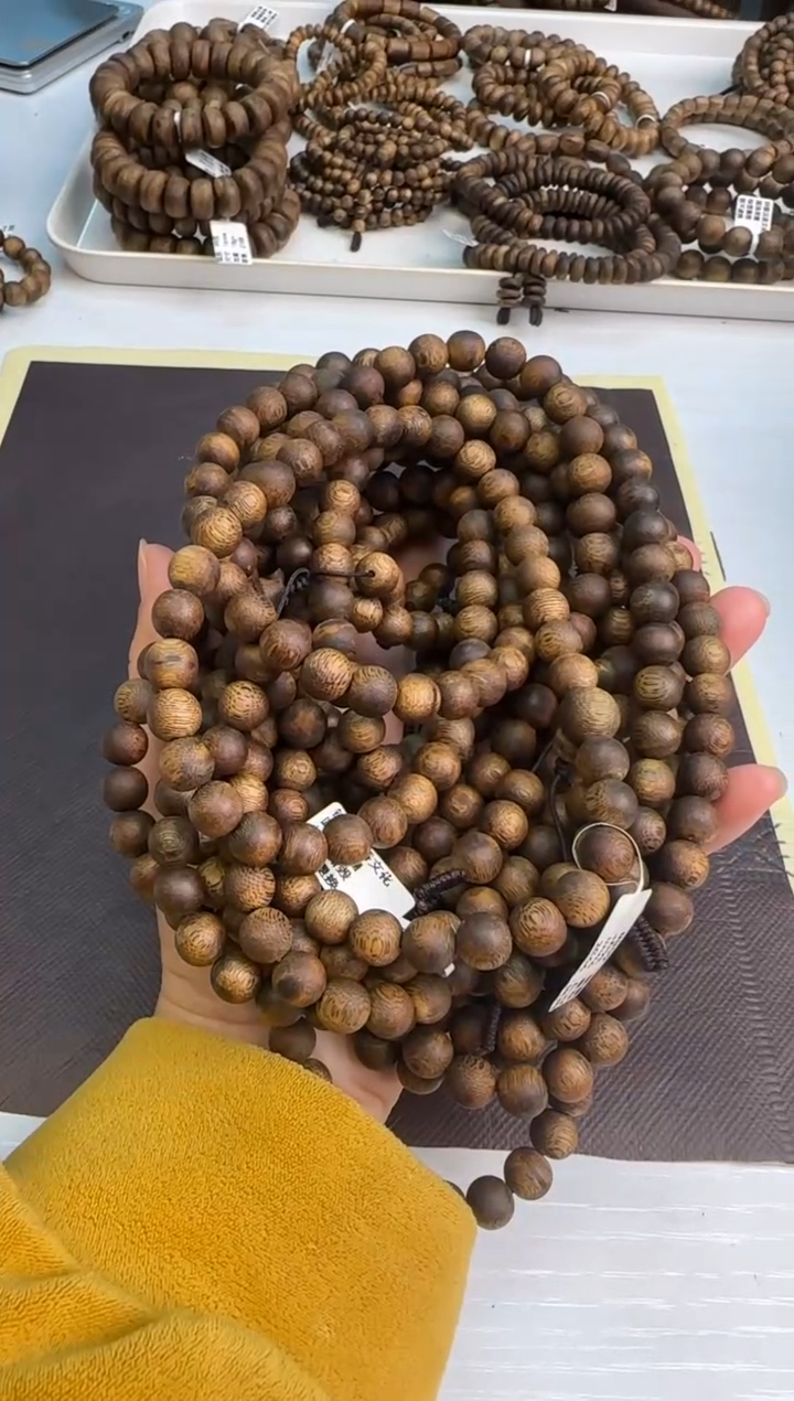 【闪购商品】沉香手串99沉绿奇楠墨香9mm36g+多样性发1