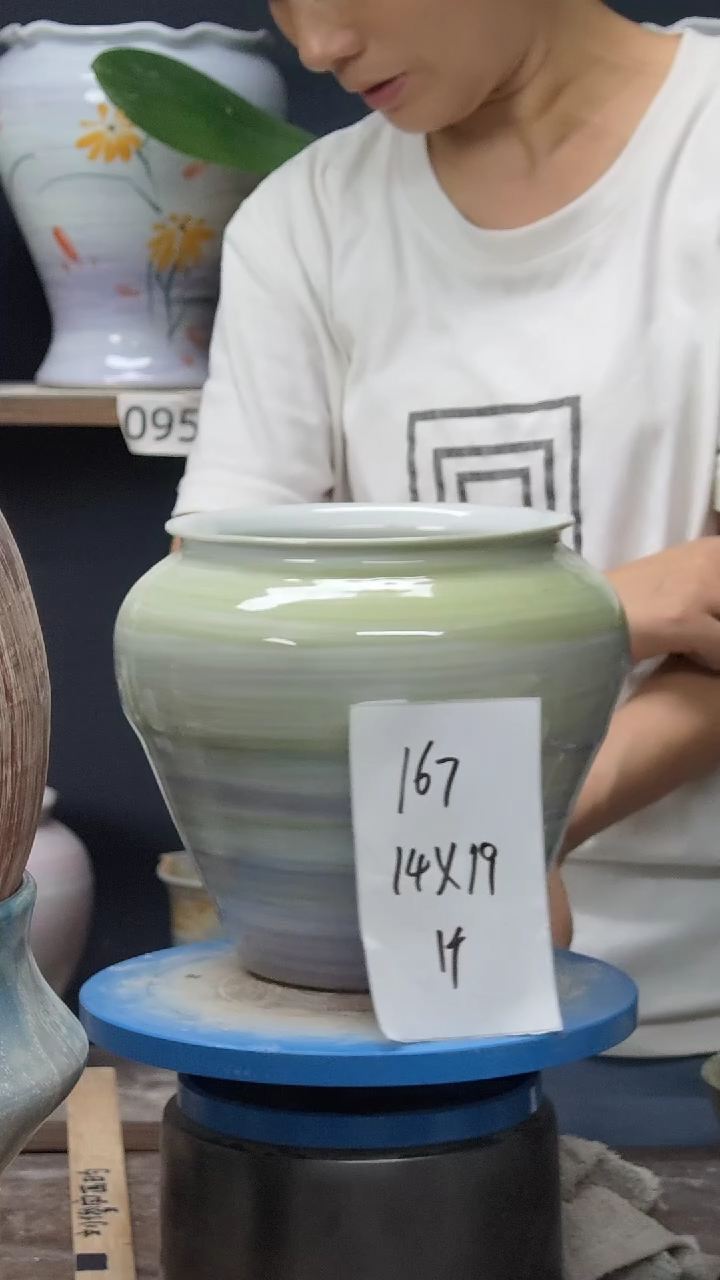 景德镇花盆默认微瑕167