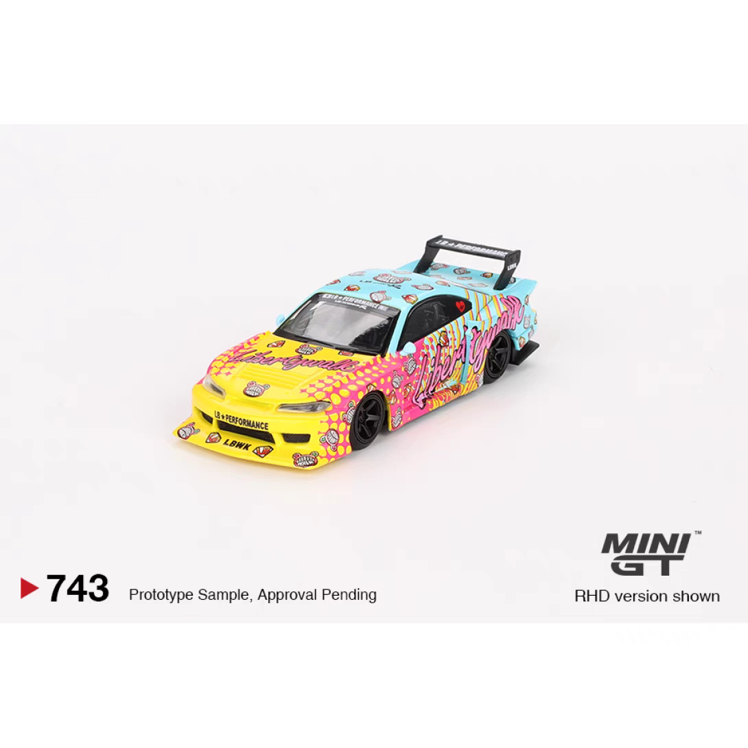 [猫兜春节]MINIGT 743 1:64 LB S15 SILVIA 合金汽车模型