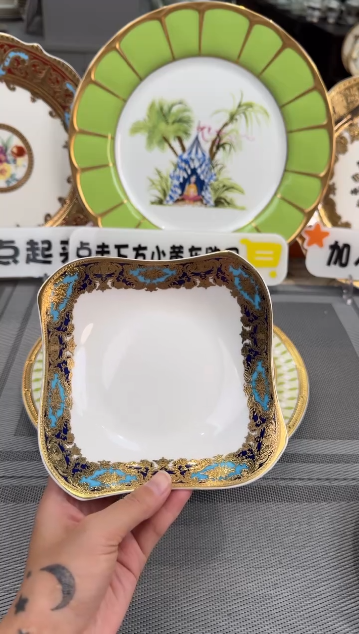 【闪购商品】瓷片6英寸沙拉碗福利款 2个
