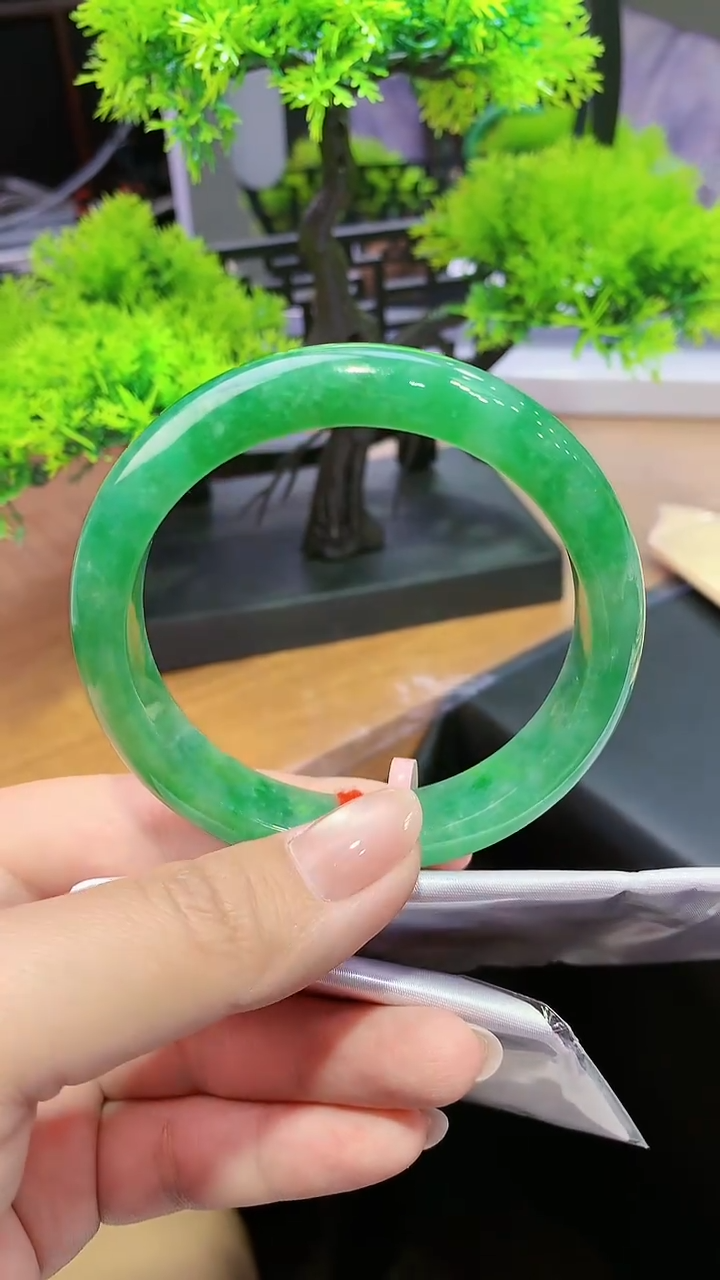 未镶嵌手镯翡翠-k501  天然缅甸A货翡翠59.1
