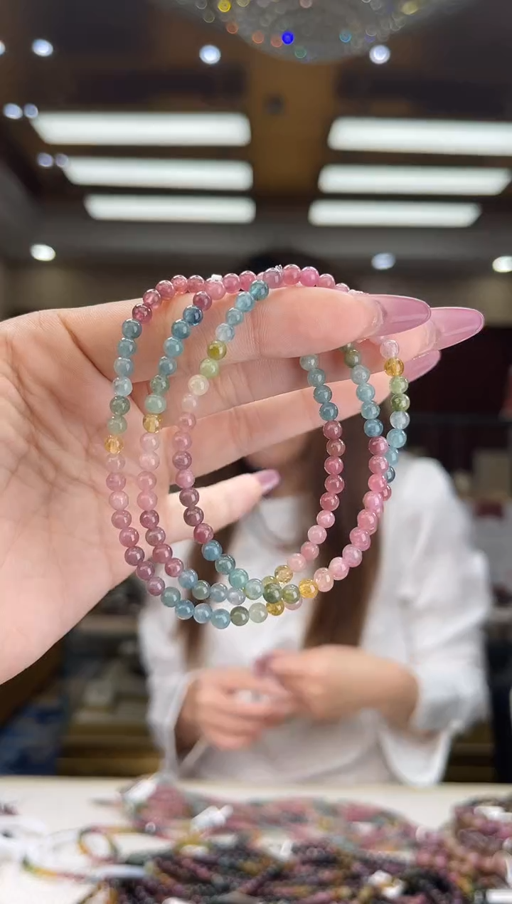 【闪购商品】碧玺/未镶嵌4mm+碧玺多圈多样性发货