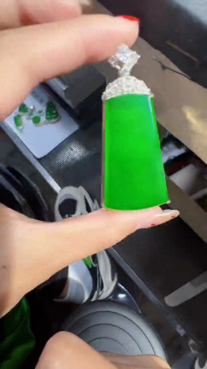 【闪购商品】定制翡翠未镶嵌无事牌1