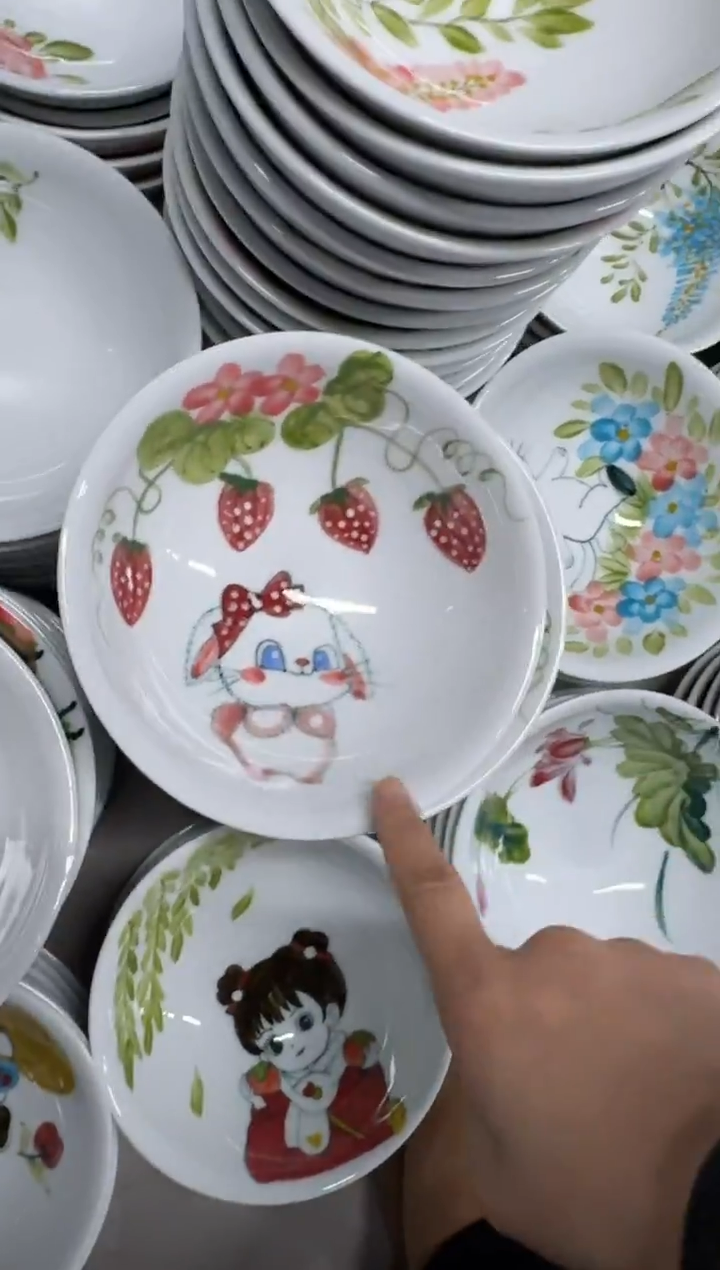 景德镇高温陶瓷食品级手绘釉中彩-壮壮碗