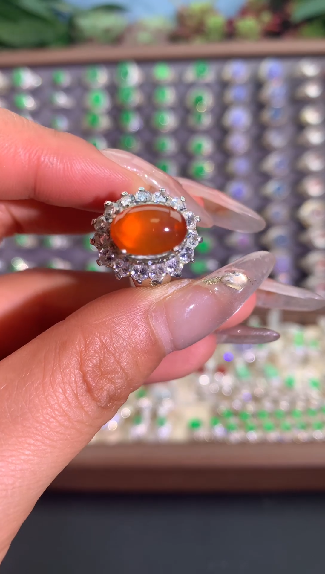 未镶嵌戒指翡翠铜托戒面