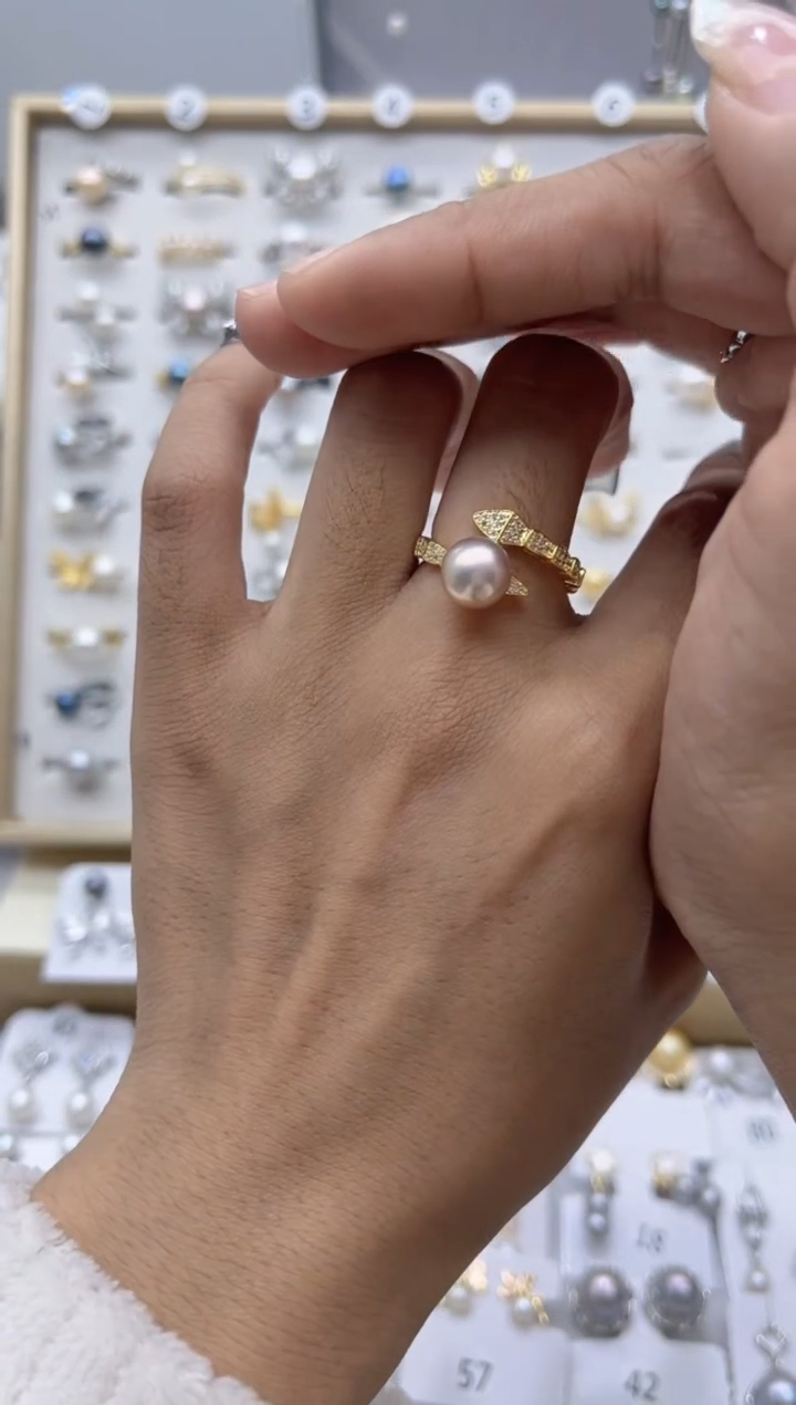 【闪购商品】淡水珍珠戒指合金0.0