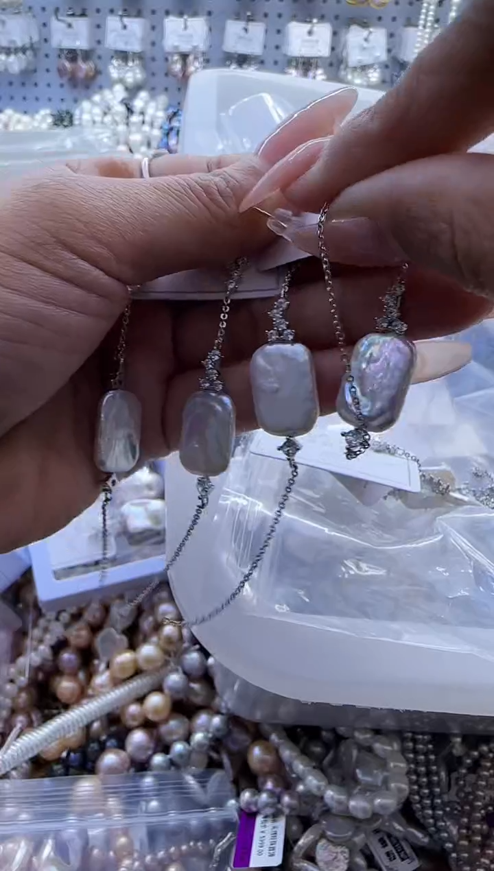 【闪购商品】淡水珍珠耳饰银S925镶嵌527