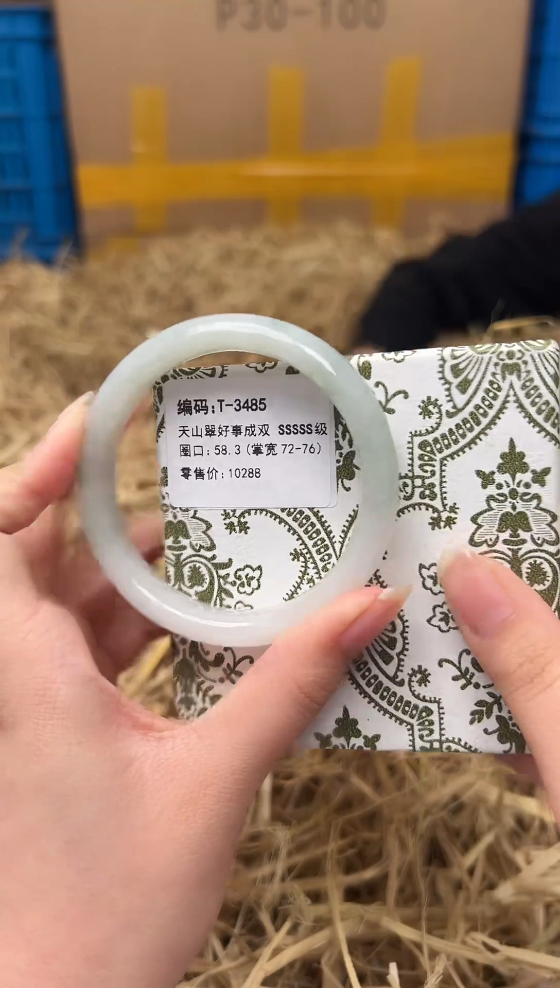 未镶嵌手镯石英质玉T-3485