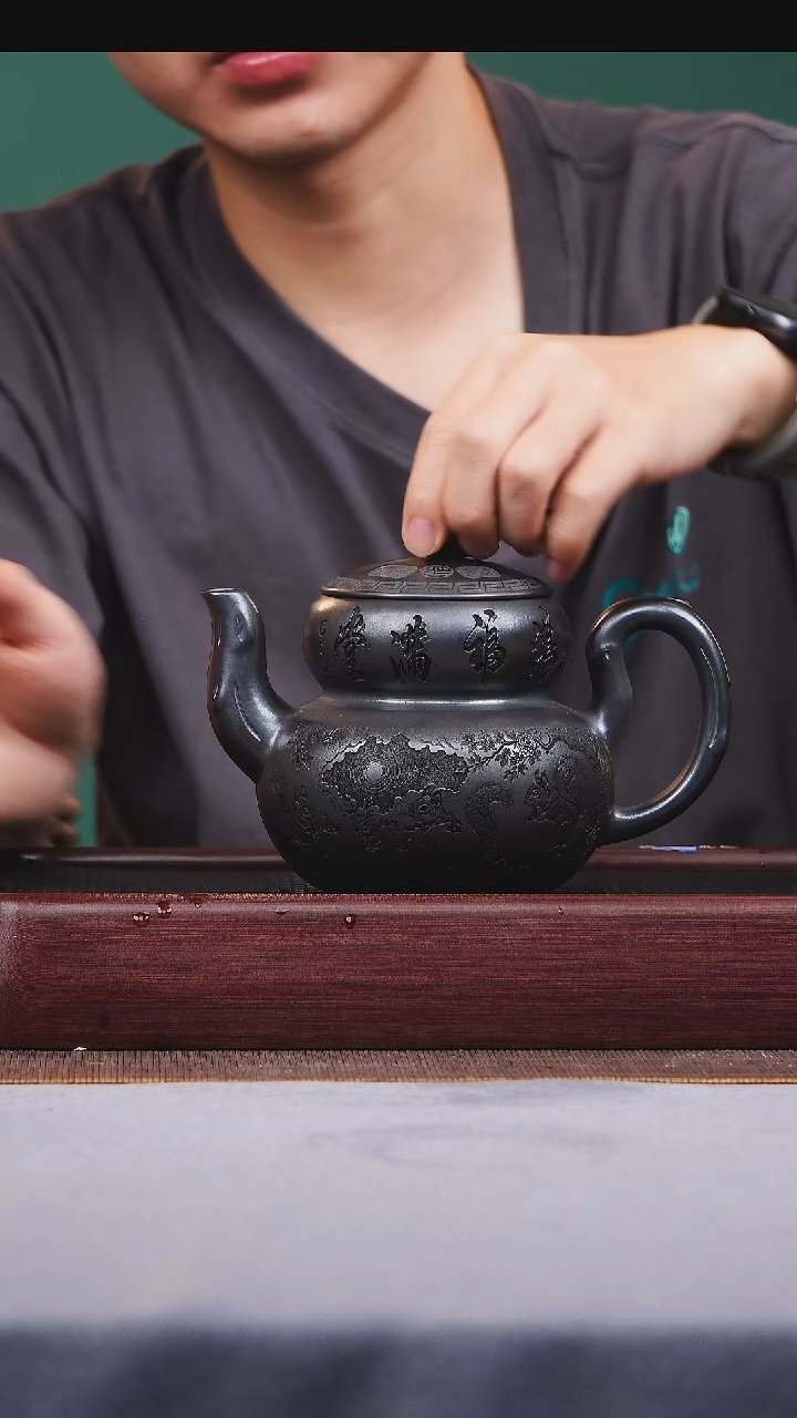 茶壶紫砂宜兴原矿紫砂作品