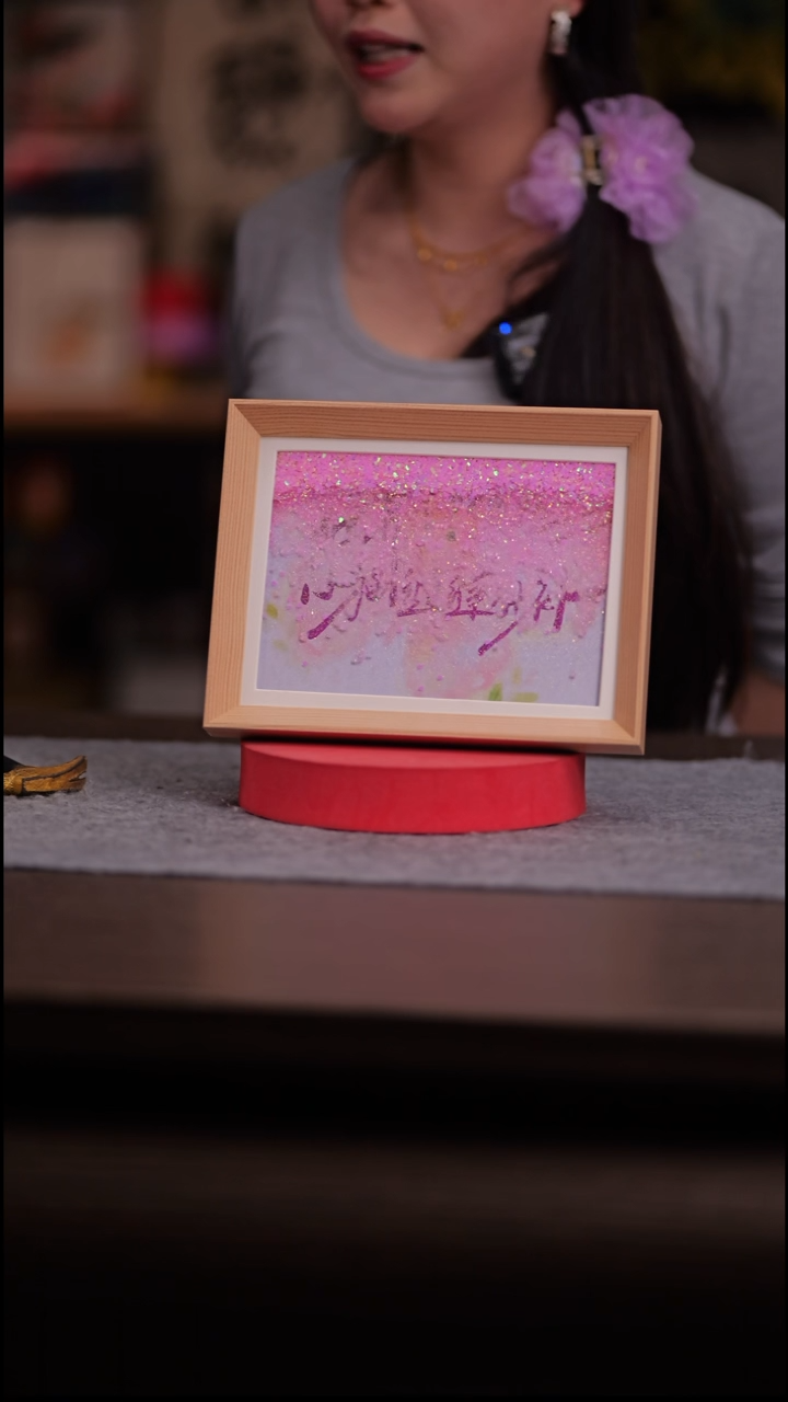 国画彩蛋--猫-8寸 流沙 手写-