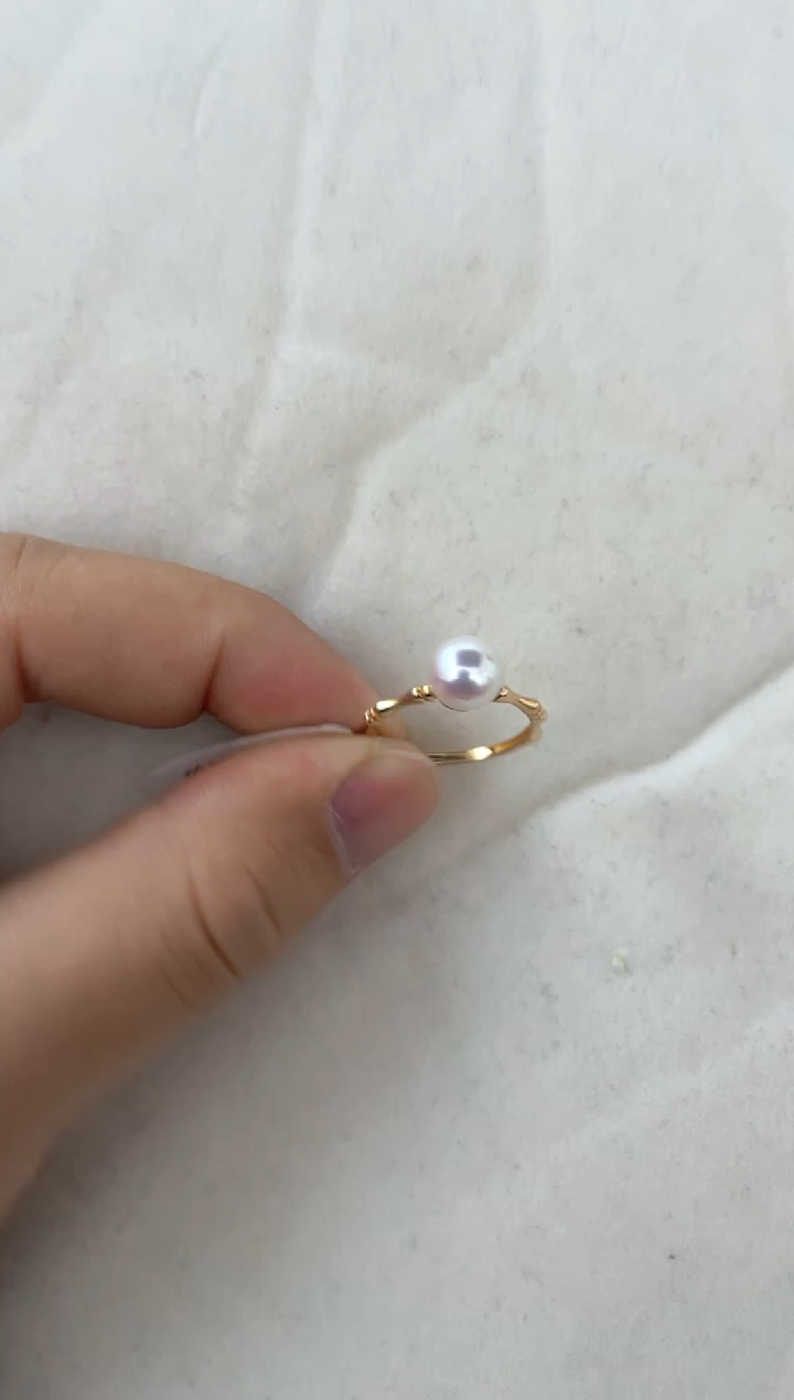 【闪购商品】海水珍珠戒指银S925镶嵌戒指