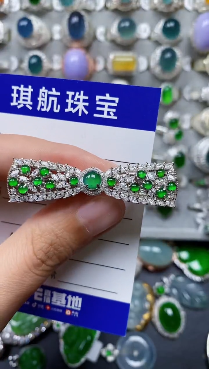 【闪购商品】翡翠颈饰银S925镶嵌0473