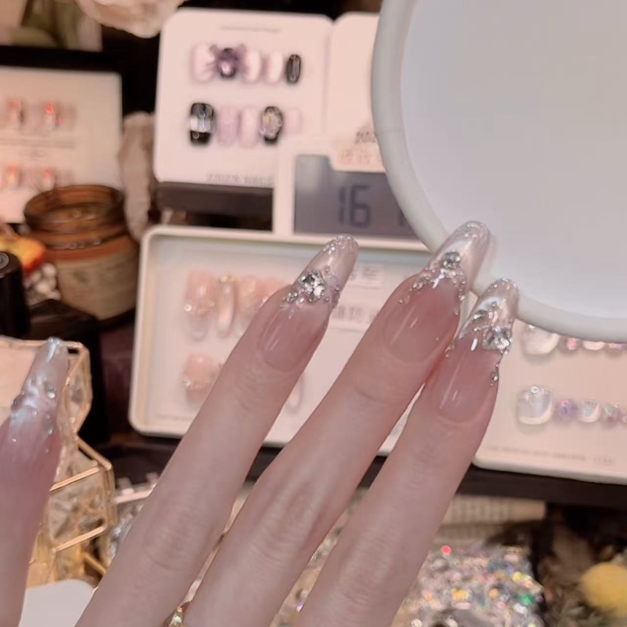 天秤座- painted clear bow 纯手工穿戴甲 10片装