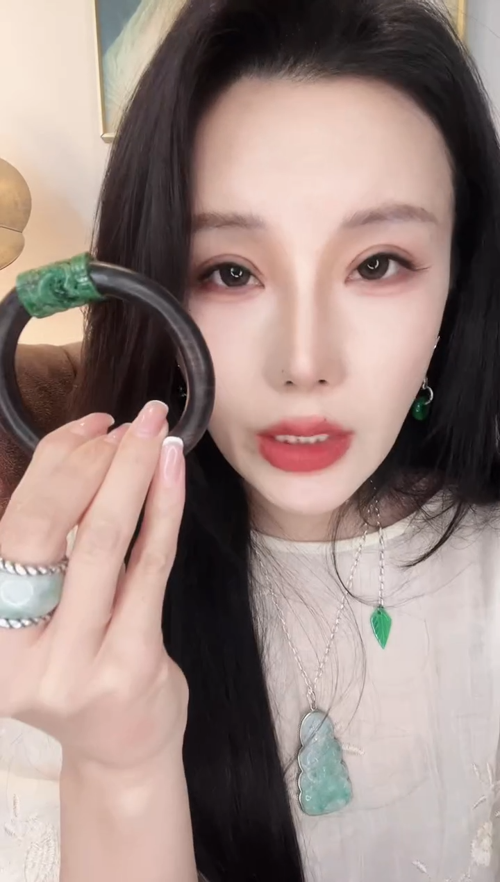 颈饰未镶嵌翡翠开*翡翠E228