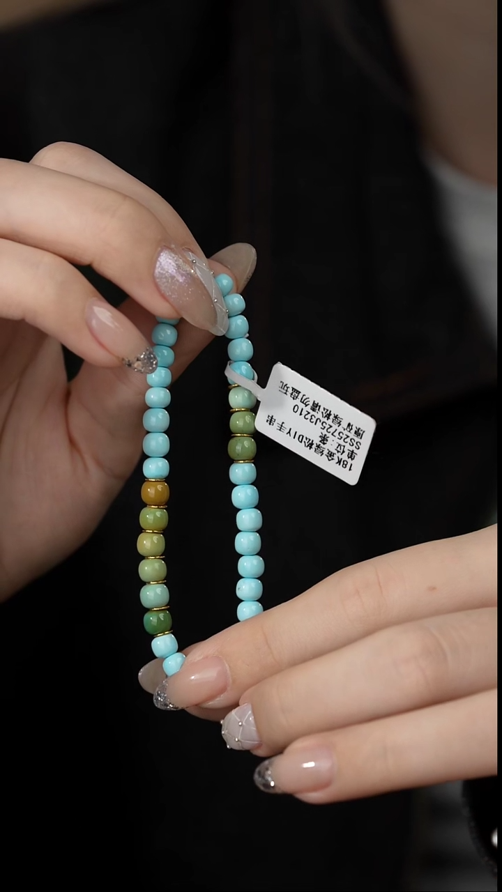 【闪购商品】绿松石单圈18K金镶嵌U08（多样性发一件）