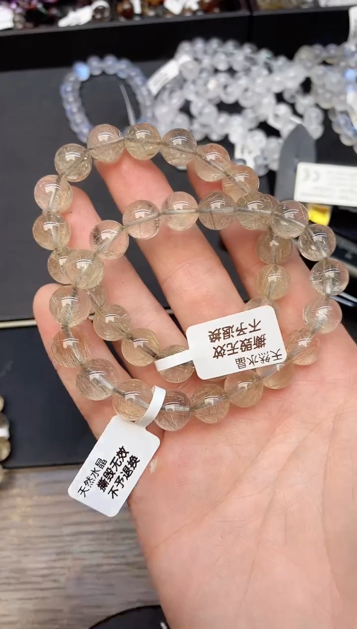 【闪购商品】水晶手串未镶嵌129 银发 10mm 多样性发其一