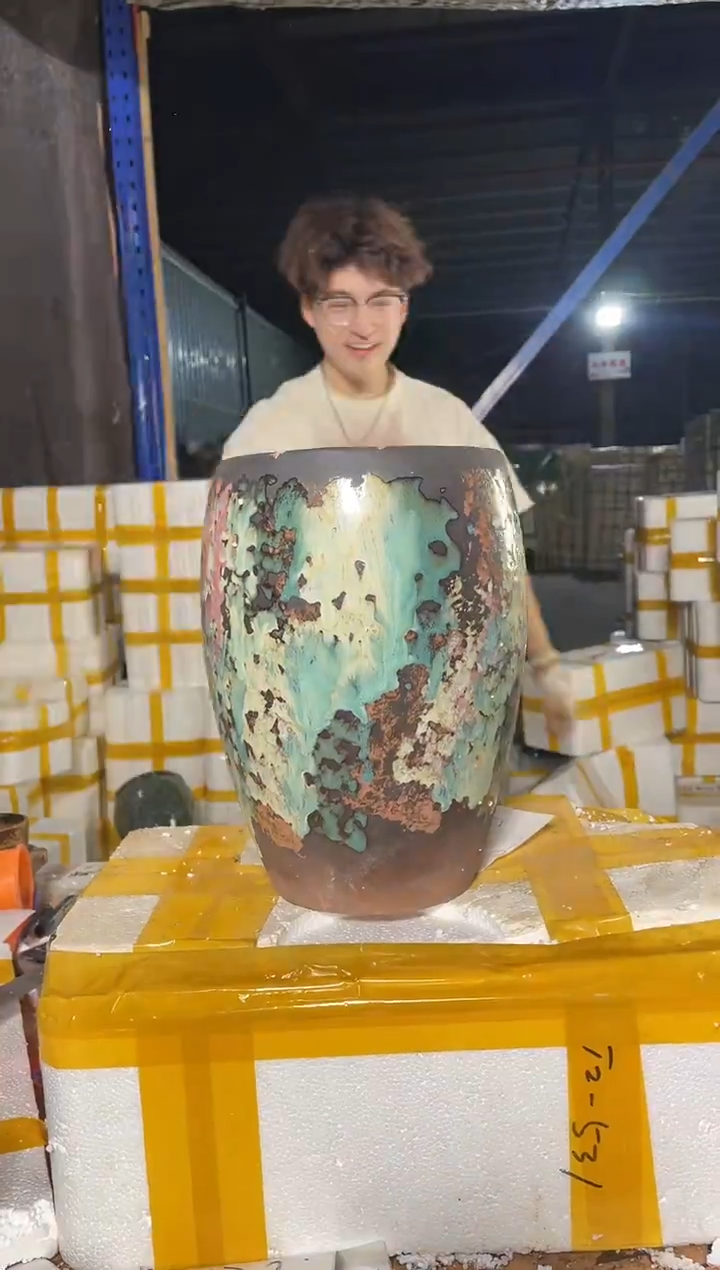 紫砂花盆宜兴紫砂粗陶花盆18-28