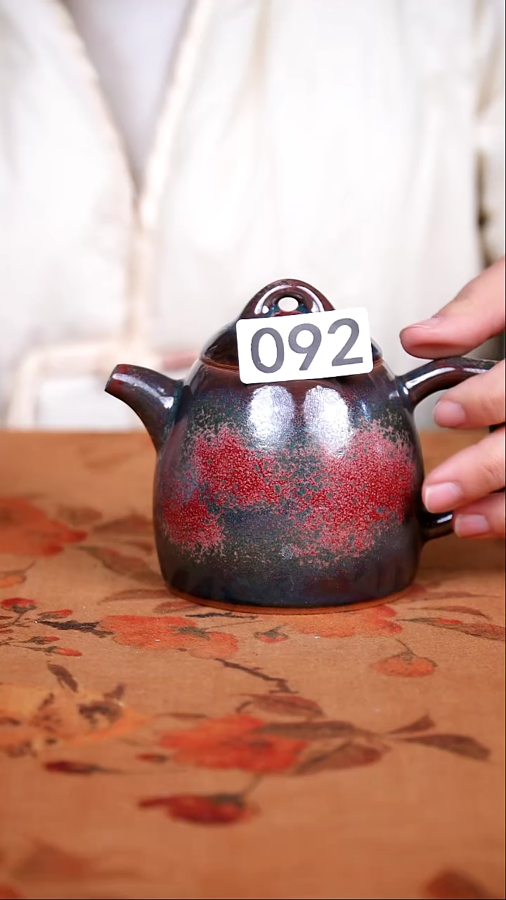 全品钧瓷茶器摆件