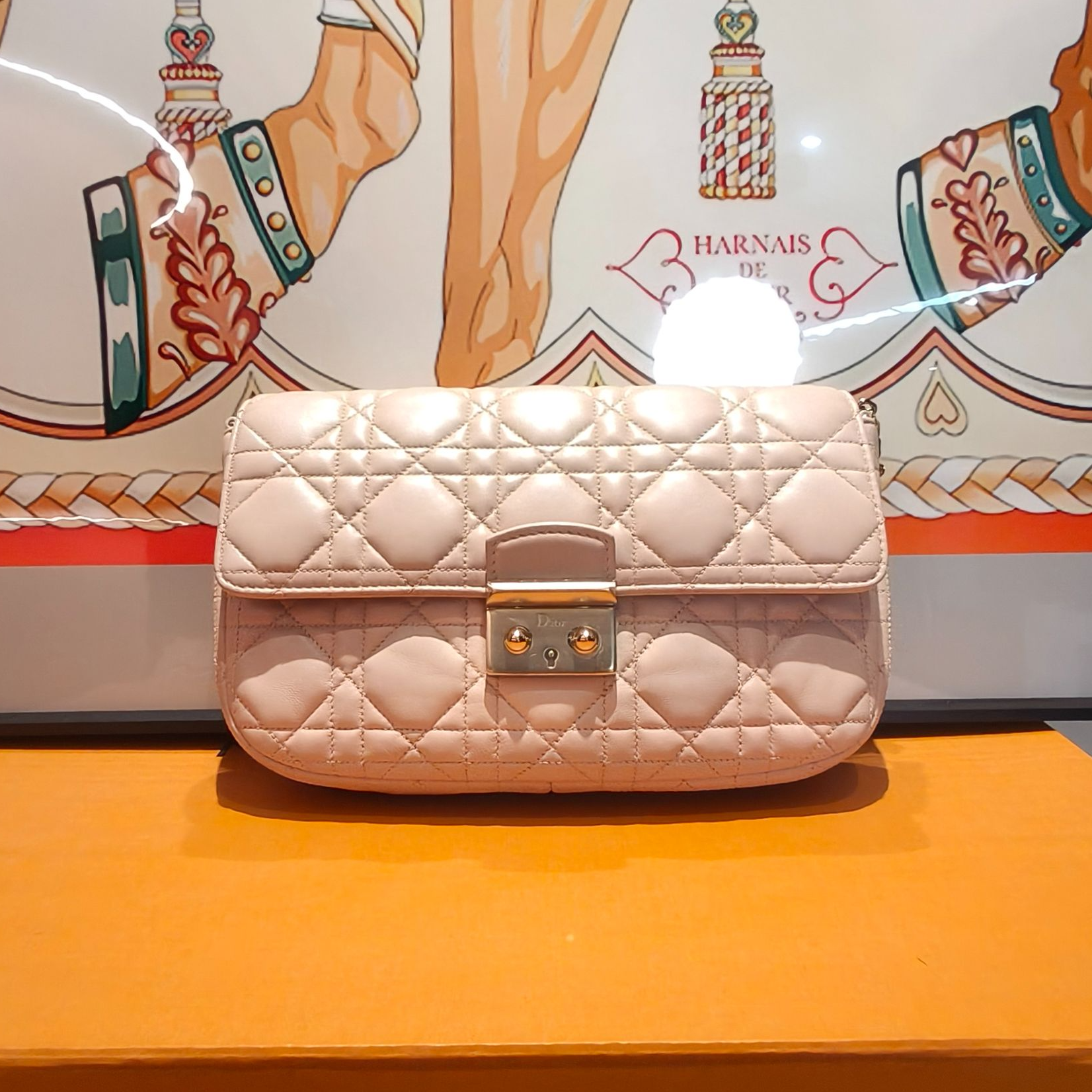 99新 DIOR/迪奥 【TVB识货】Dior迪奥 woc 金色铁扣 斜挎包