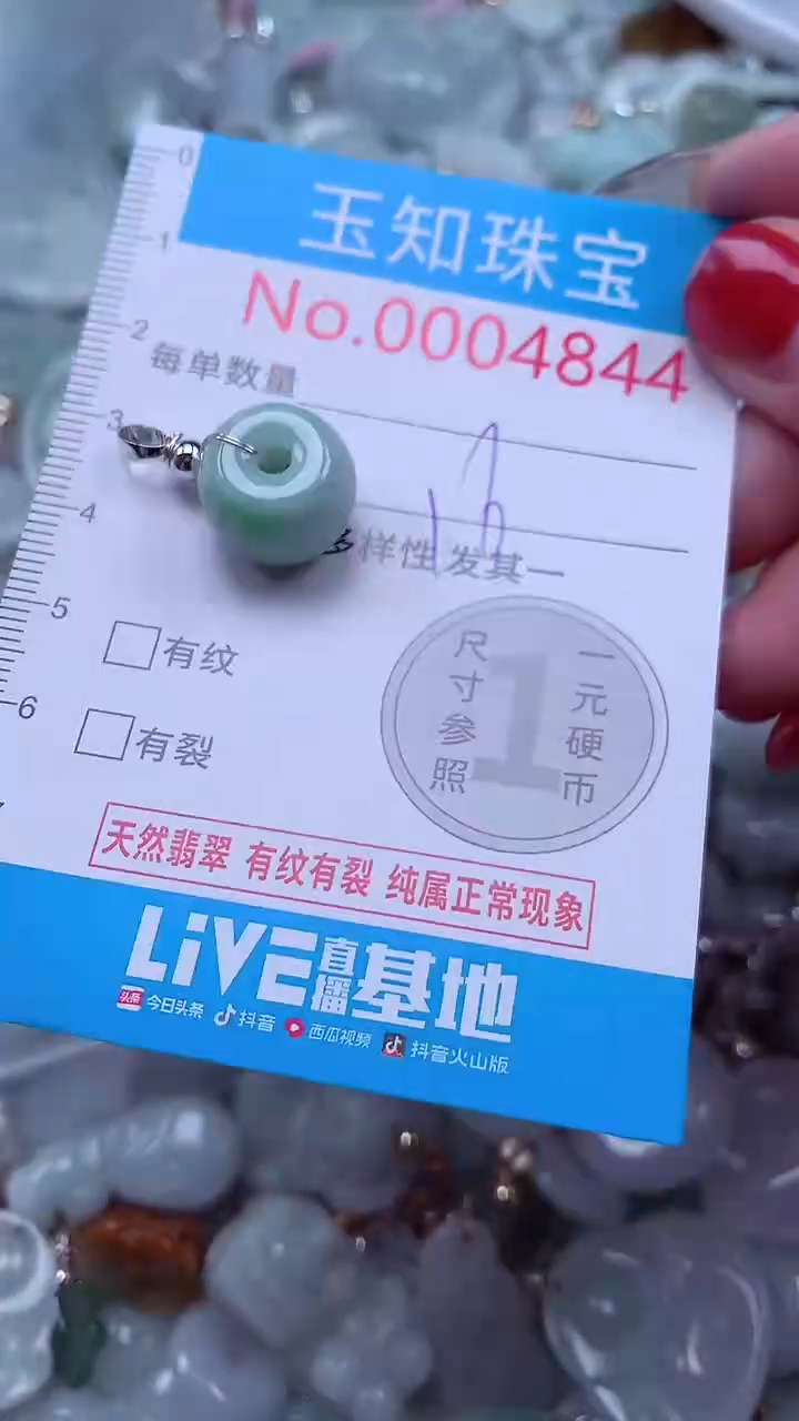 吊坠(不含链)未镶嵌翡翠4844