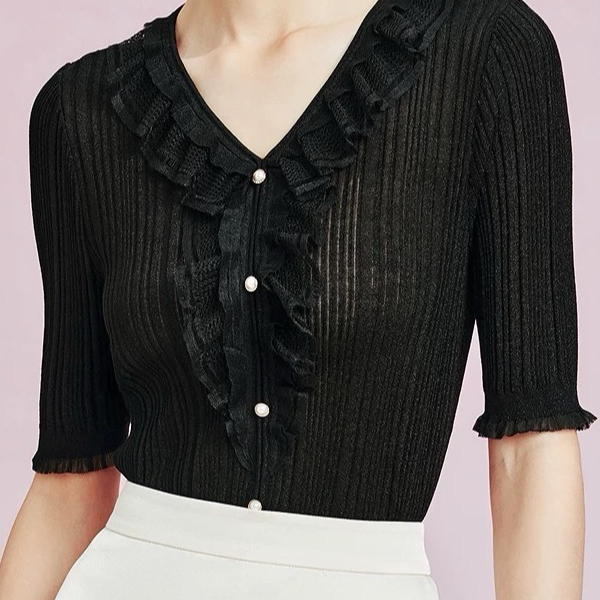 25年(拉)早春新款休闲修身针织衫（DY905-031）