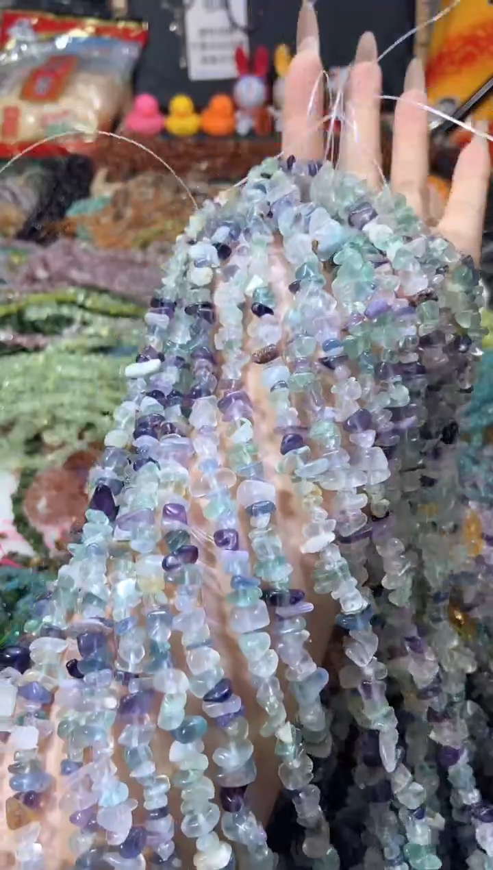 水晶珠宝半成品未镶嵌浅萤