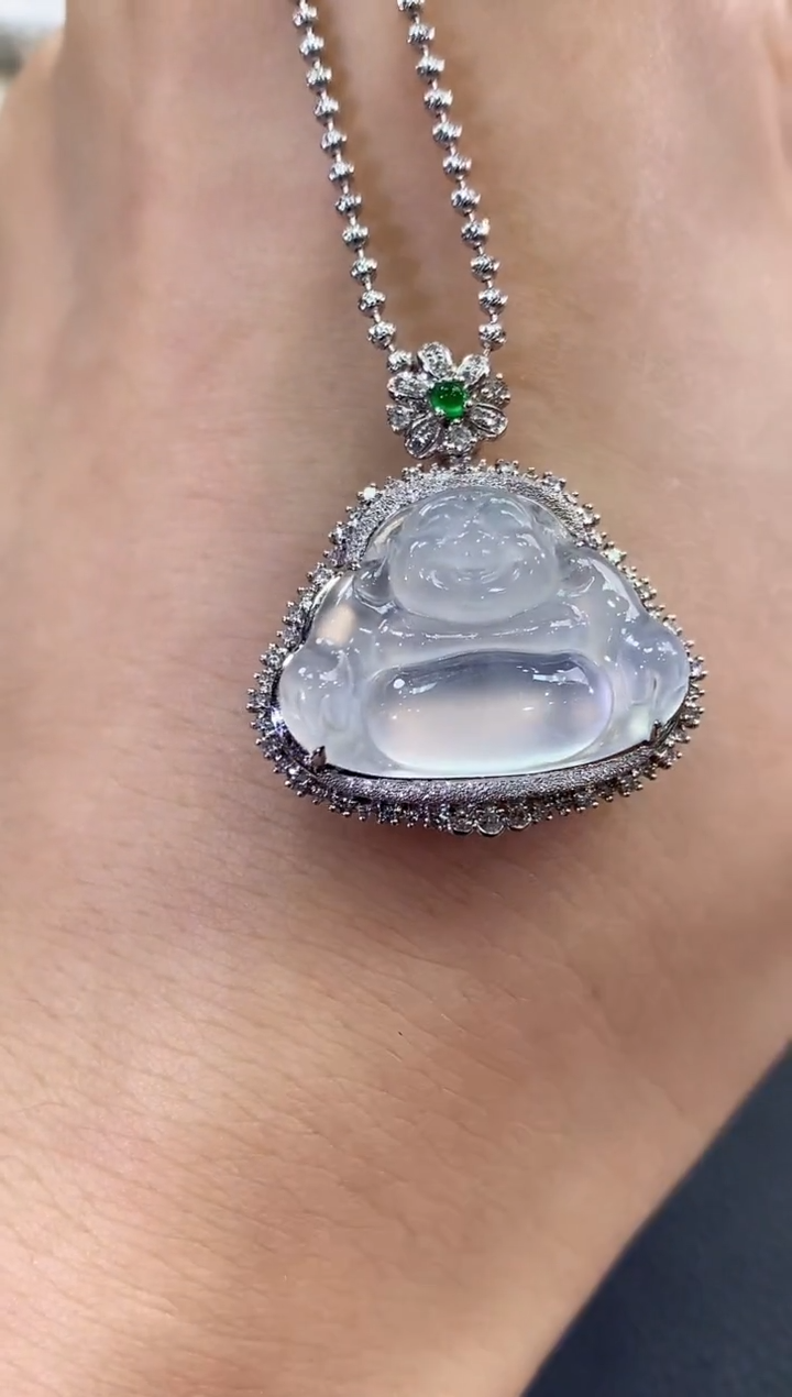 【闪购商品】翡翠吊坠(不含链)18K金镶嵌C69    多样性一件发货