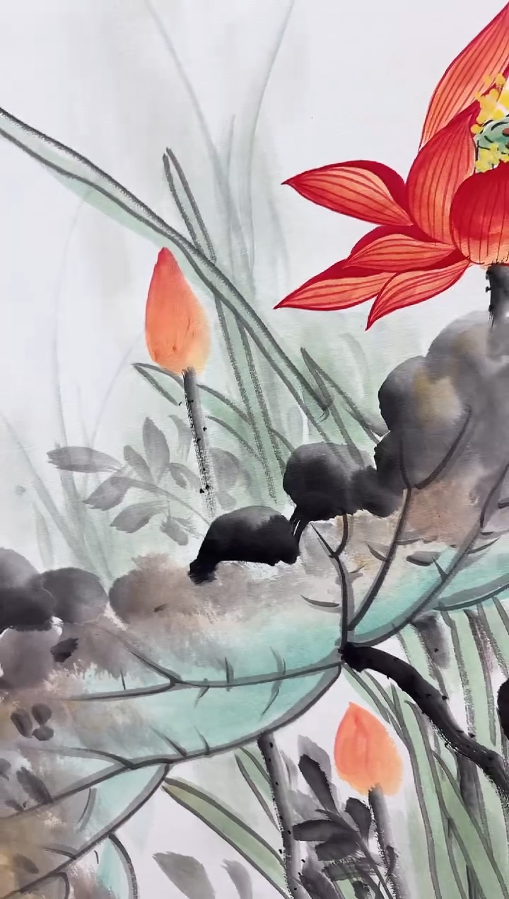 国画孙桂国老师国画作品，带合影证书13-34